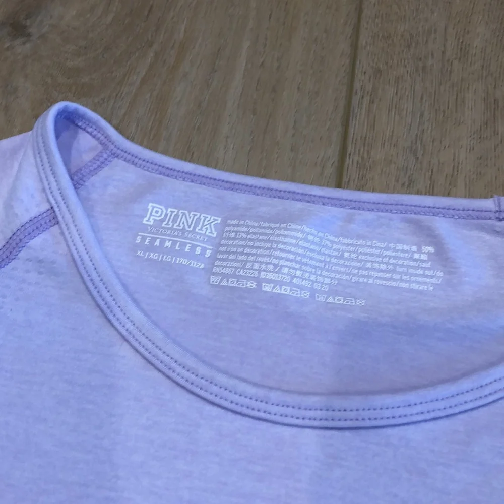 PINK Victoria's Secret Seamless Cropped Long Sleeve Workout Top XL - Picture 2 of 6